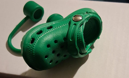 Green Straw Cover Crocs