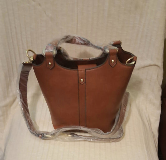 Small Brown Bucket Purse