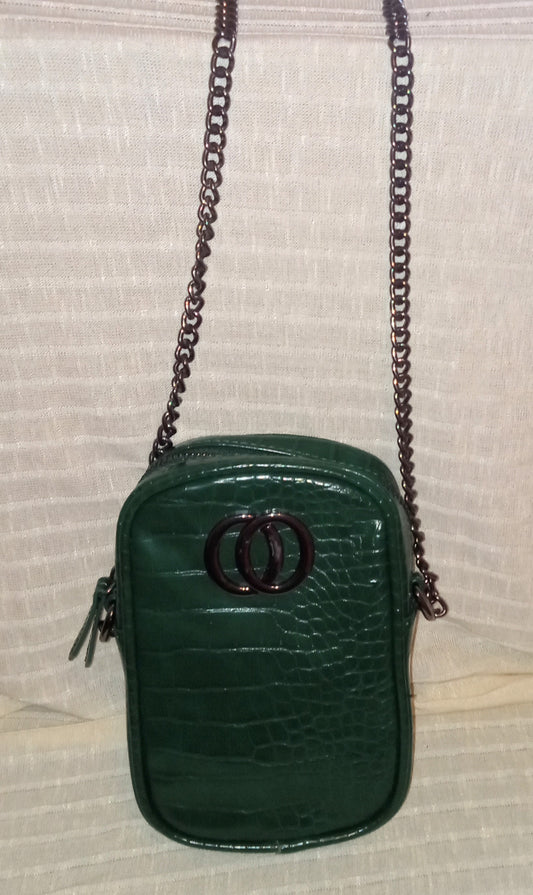 Green Purse with Chain