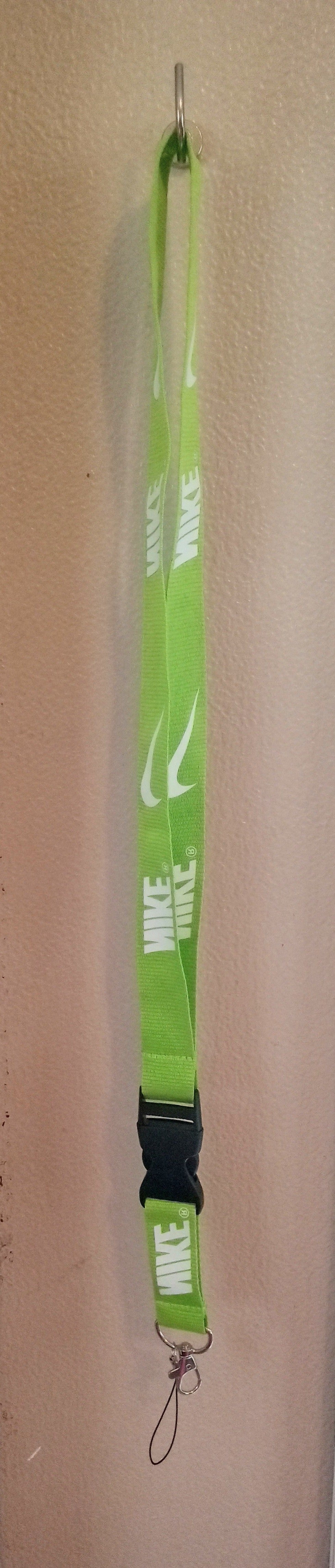 Nike Lime Green & White NeckStrap Lanyard For Keys