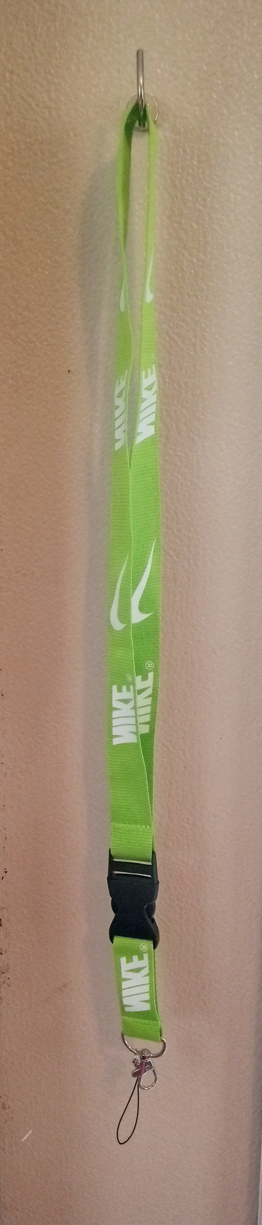 Nike Lime Green & White NeckStrap Lanyard For Keys