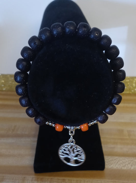Black & Orange Bracelet