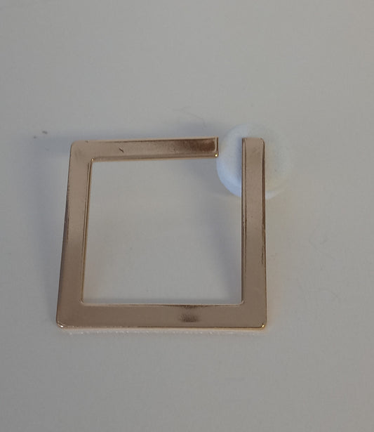 Gold  Square Earrings