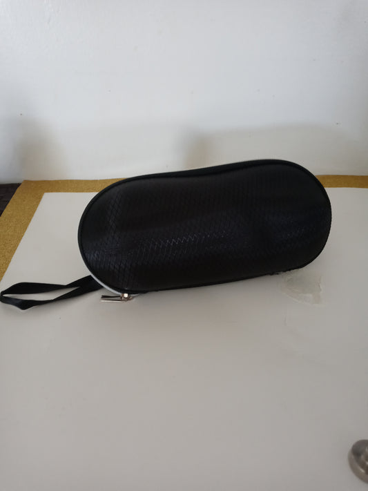 Black  ZipperAround  Hard  Eyeglasses \ Sunglasses Frame Glasses Case